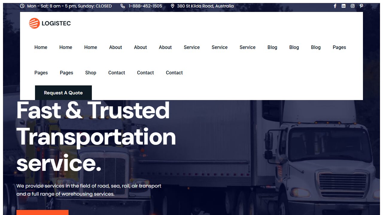 Logistec theme preview